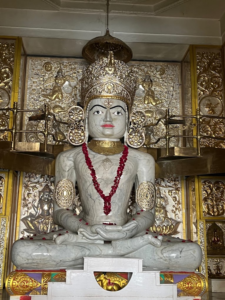 Main Deity of Simandhar Swami Jain Temple in Mehsana